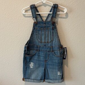Oshkosh Demin Blue Shorts Overalls